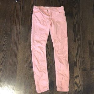 Women’s pink slim fit jean pants
